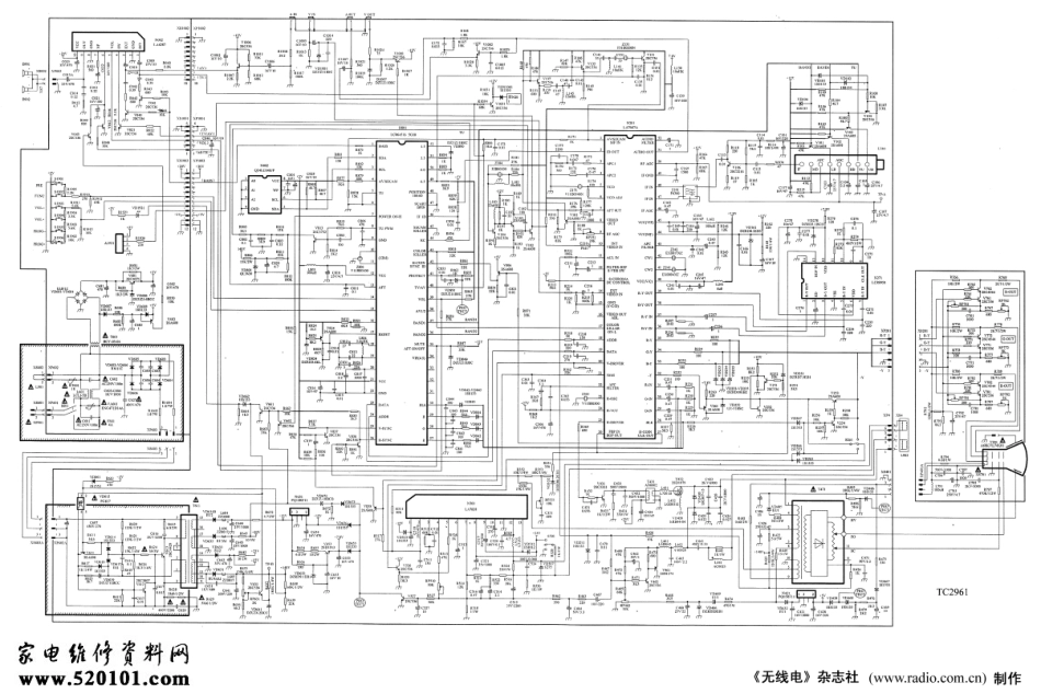 海信TC-2961D彩电（LC864516 LA7687）电路原理图.pdf_第1页