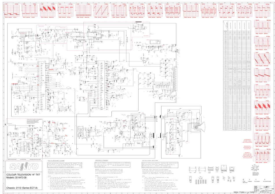 三洋CE14AT2GB彩电电路原理图_CE14AT2GB.pdf_第1页