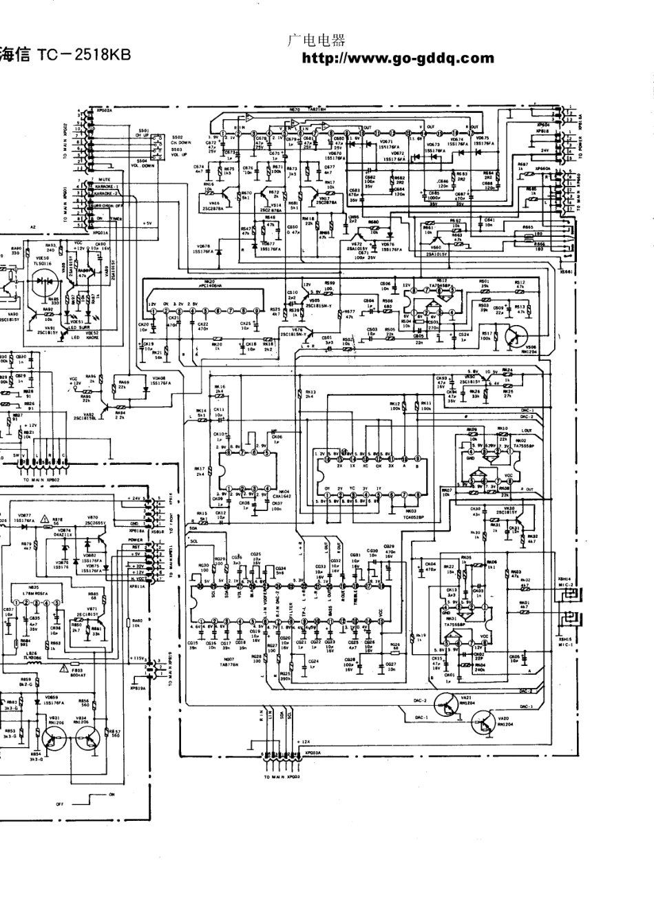 海信TC-2518KB彩电原理图_海信  TC-2518KB(06).pdf_第1页