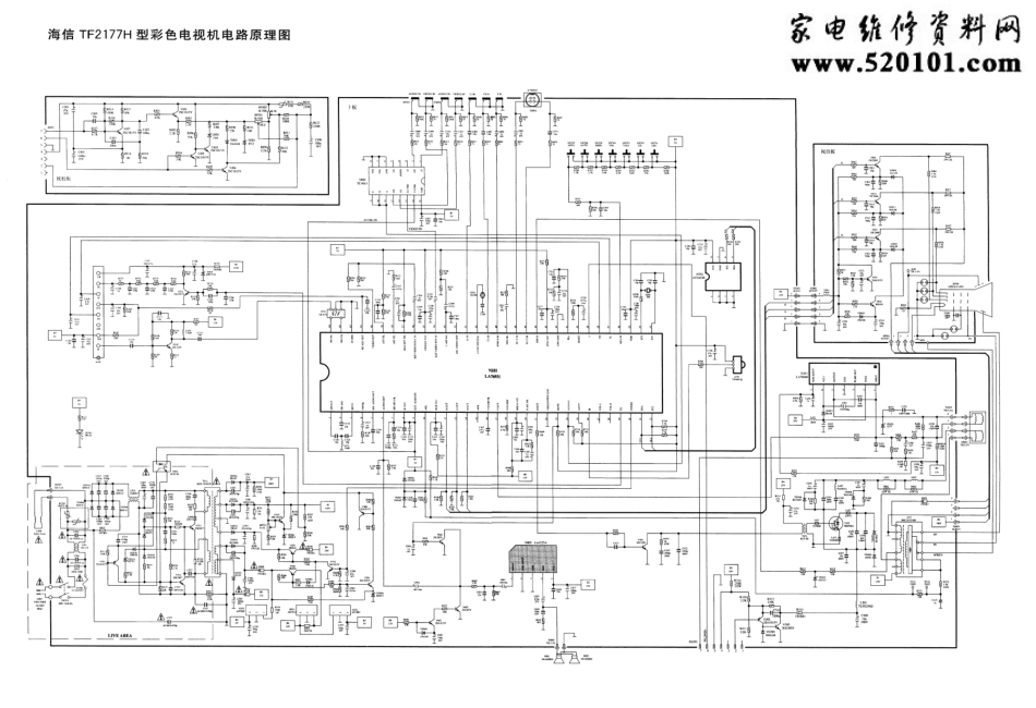 海信TC2177H彩电（LA76931 LA78040）电路原理图.pdf_第1页