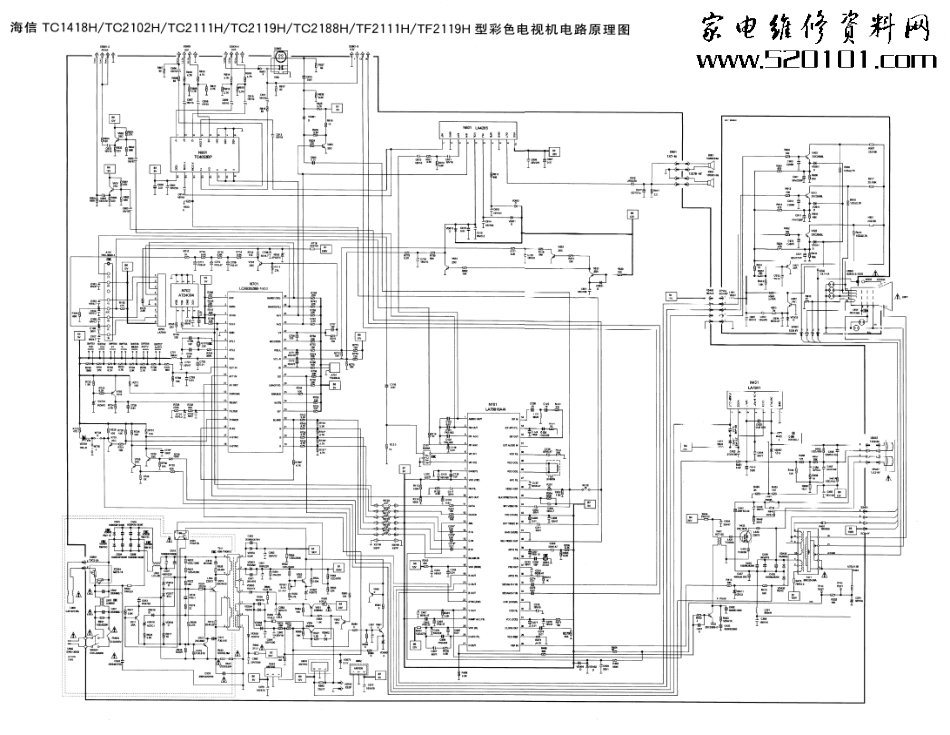 海信TC2119AH彩电原理图_海信TC2119AH彩电图纸.pdf_第1页