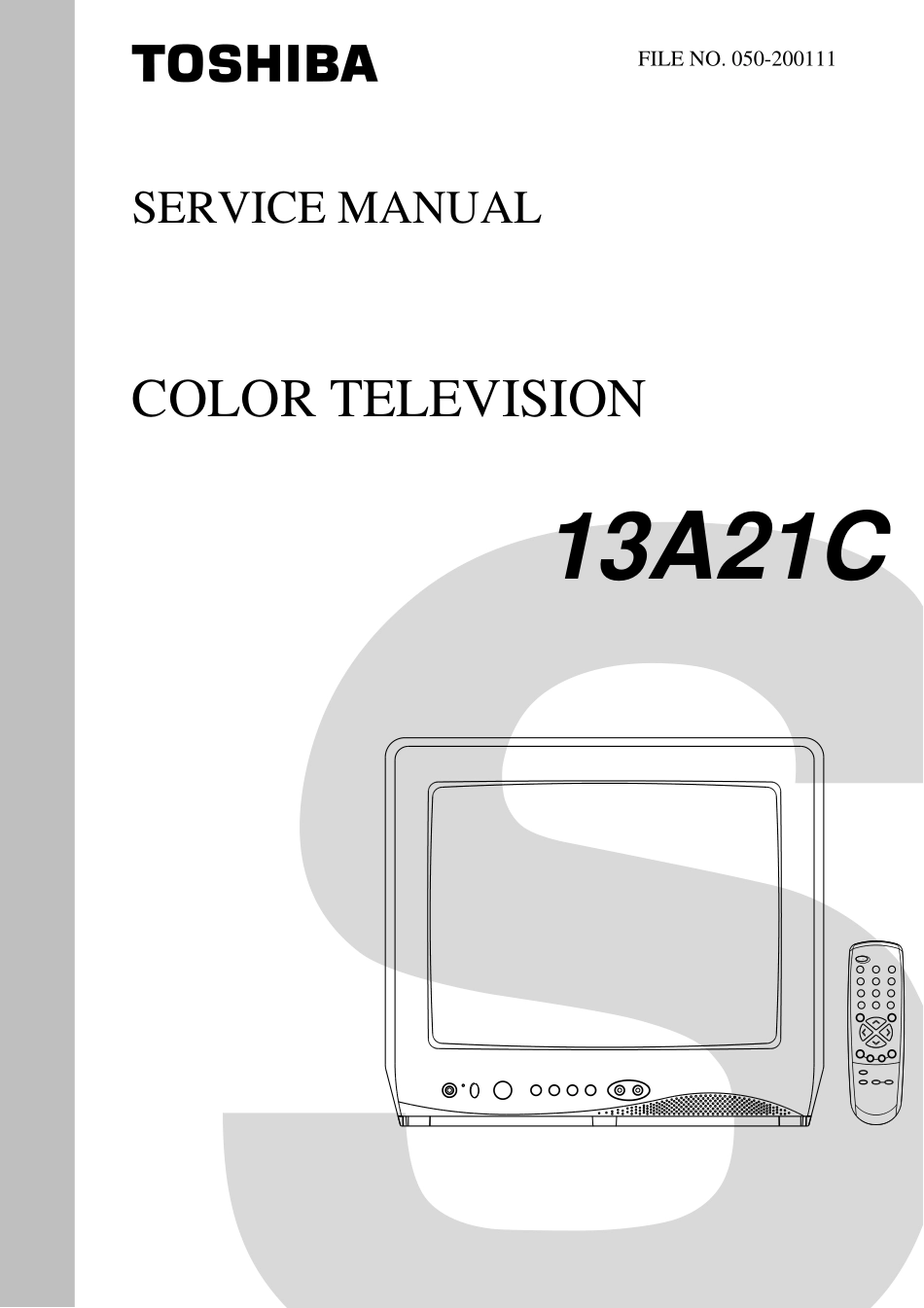 东芝13A21C彩电电路图_东芝13A21C.pdf_第1页