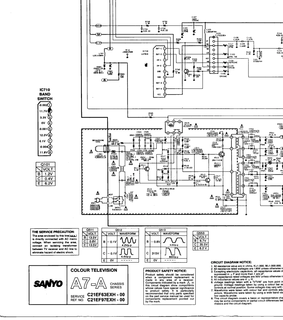 三洋C21EF63-97A7-A彩电原理图_三洋C21EF63_97A7-A.pdf_第1页