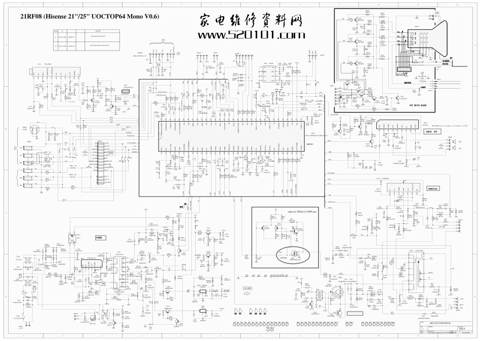 海信TC21R88N彩电原理图_海信TC21R88N彩电图纸.pdf_第1页
