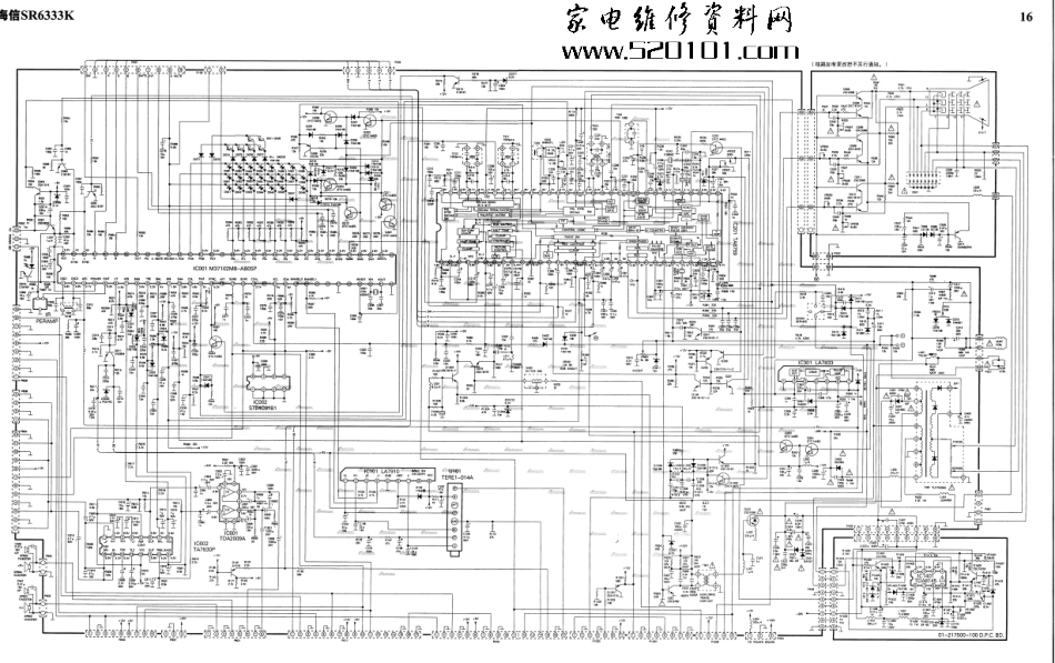 海信SR6333K彩电原理图_海信SR6333K电视机图纸.pdf_第1页