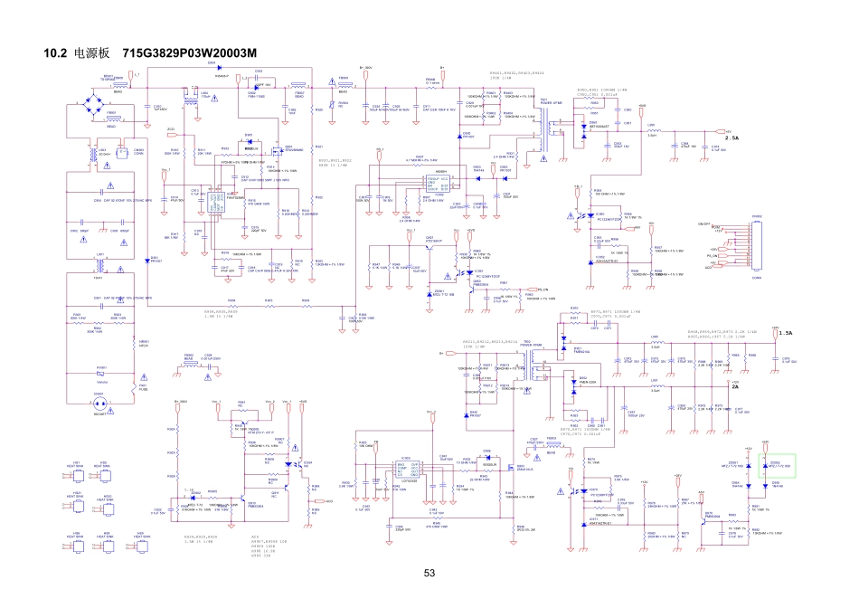 三洋715G3829-P03-W20-003M电源板电路图.pdf_第1页