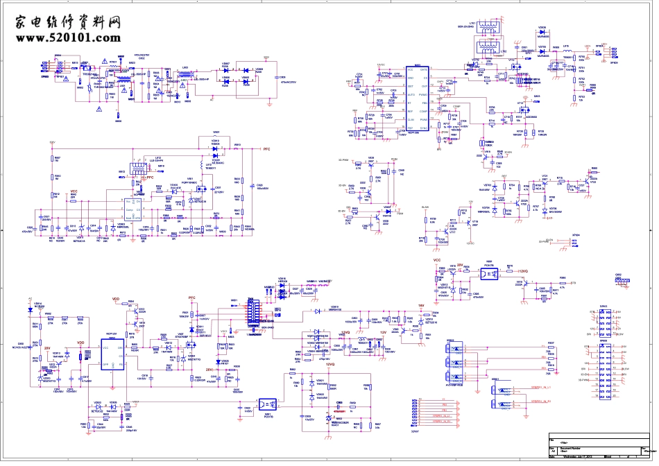 海信RSAG7.820.5338 HLL-2642WG电源板（5388板）电路原理图.pdf_第1页