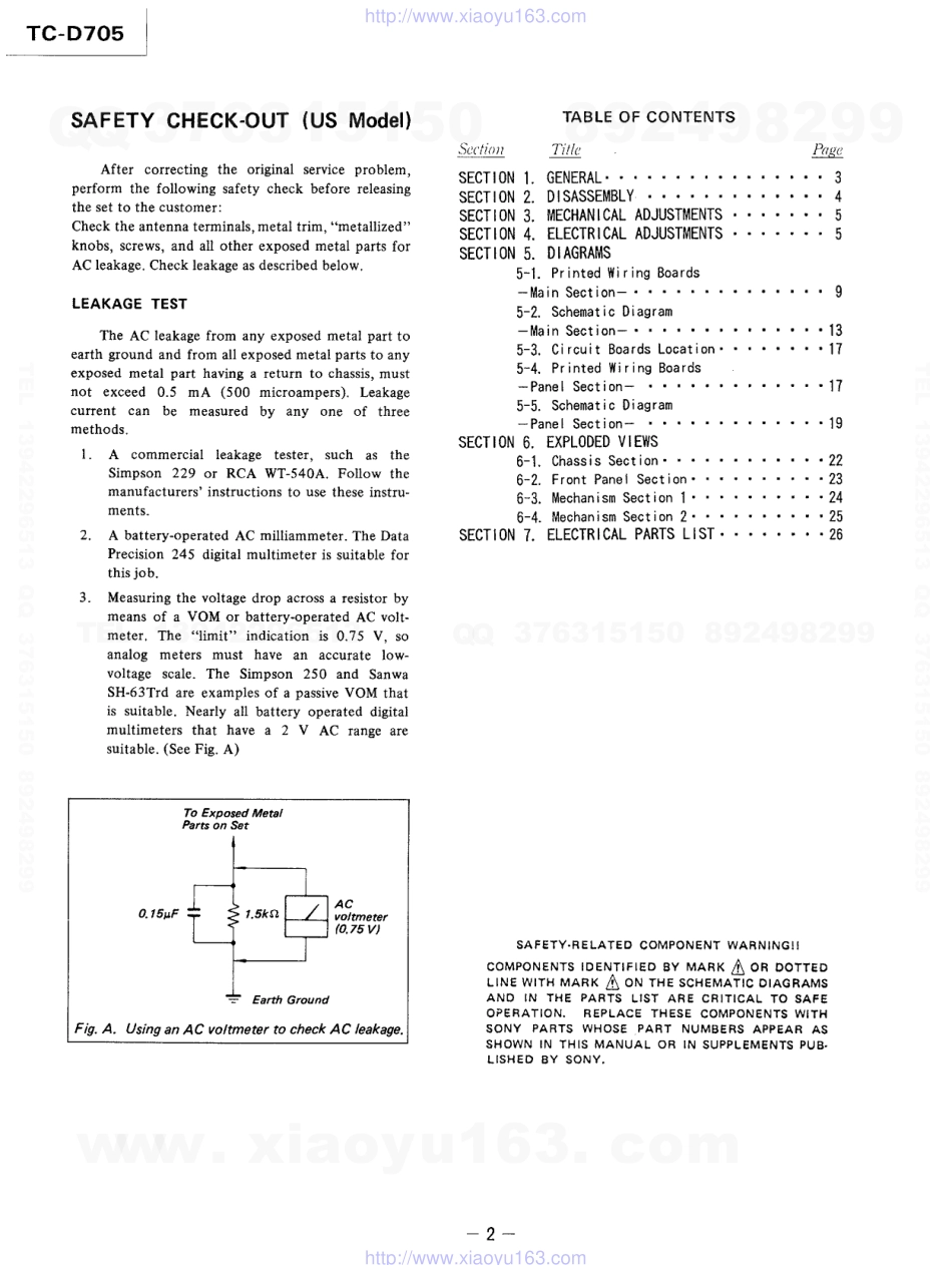 索尼SONY TC-D705电路图.pdf_第2页