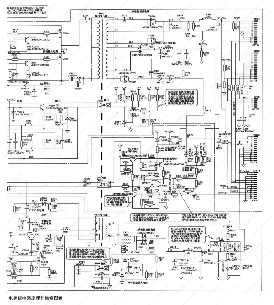 海信RSAG7.820.1185电源板电路原理图（带维修图解）.pdf_第2页