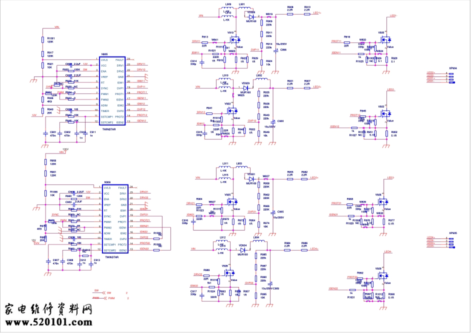 海信LED液晶电视电源电路(2264板)分析与维修VER1.3_电源电路原理图_LED42K01P系列液晶(2264板)电源电路原理图.pdf_第2页