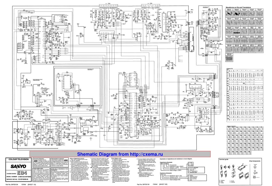 三洋21BN1(EB4)彩电图纸.pdf_第1页