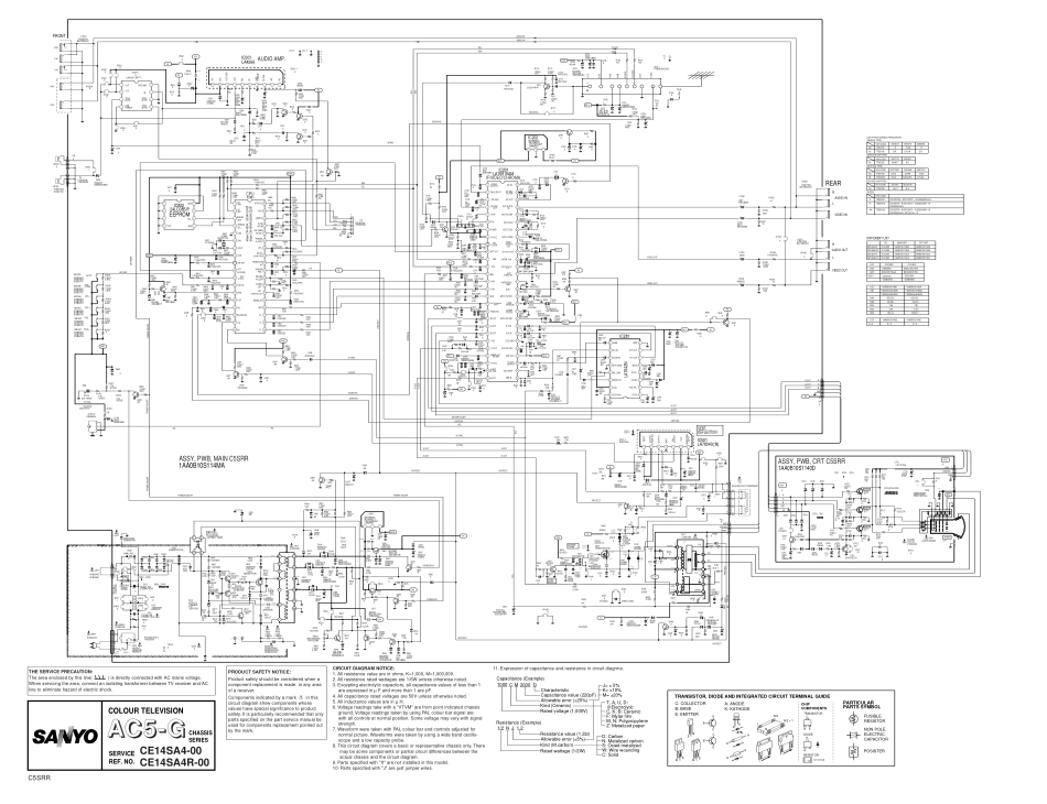 三洋 CE14SA4(AC5-G)彩电图纸.pdf_第2页