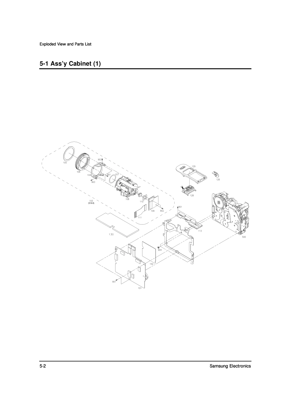 三星VP-D530摄像机维修手册和图纸_分解图.pdf_第2页