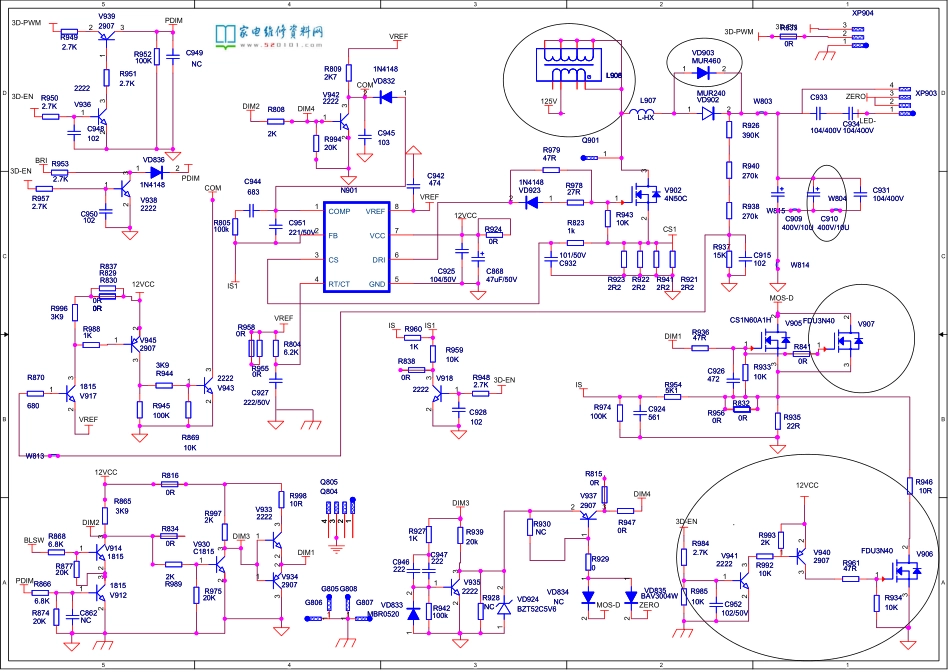 海信LED39K280J3D液晶电视电源板电路图.pdf_第2页