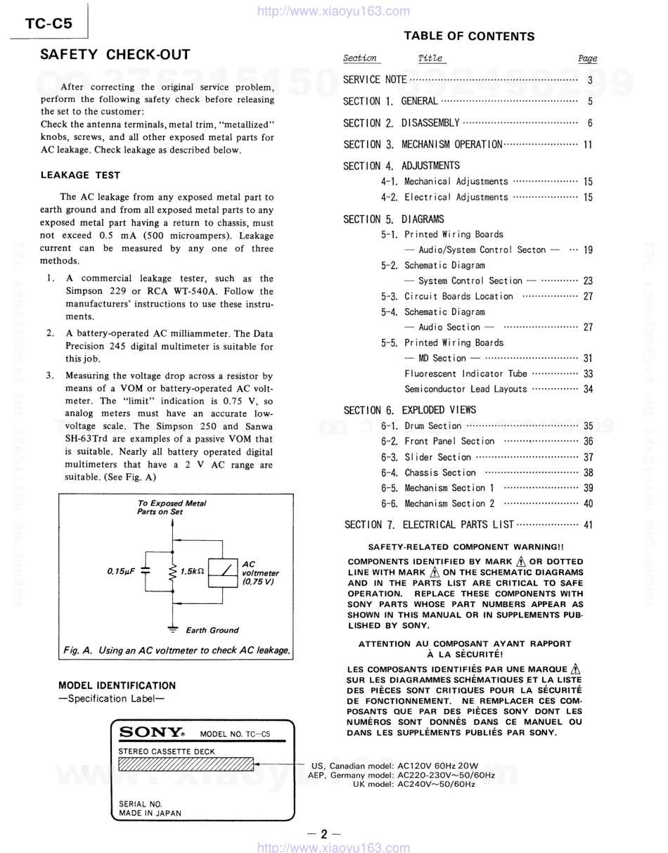 索尼SONY TC-C5电路图.pdf_第2页