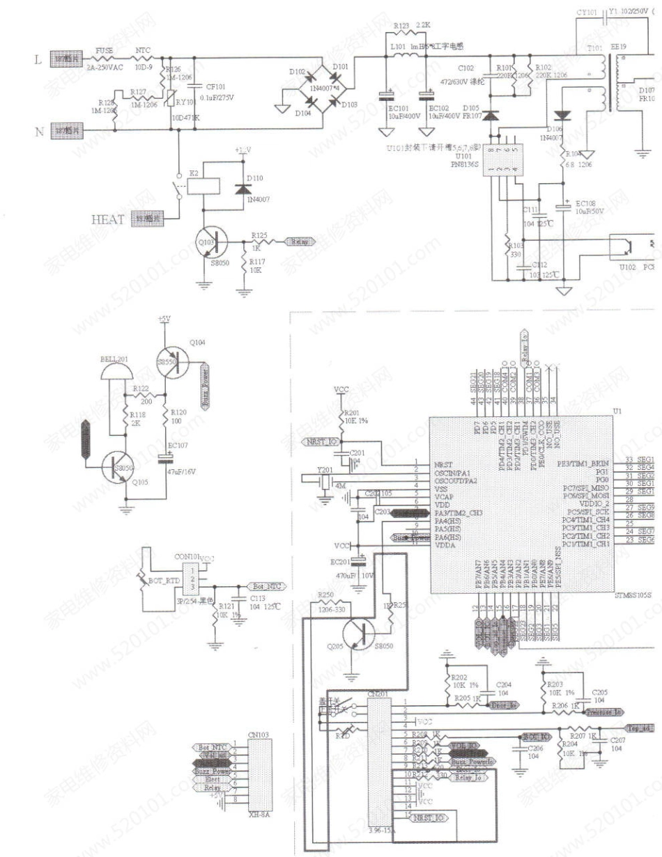 苏泊尔CYSB50FC21-DL01电压力锅电路原理图.pdf_第1页