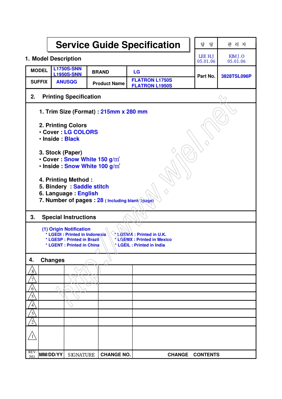 LG L1950S液晶显示器维修手册和图纸.pdf_第1页