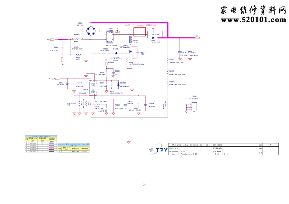 海尔液晶电视40A3电源板（715G6335-P02-002-002E）电路图.pdf_第2页