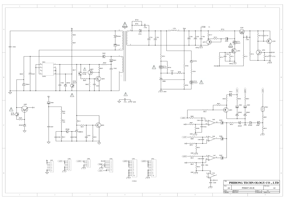 海尔PSM407-404-R电源板电路原理图.pdf_第2页