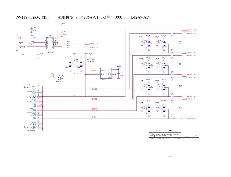 海尔P42S6A-C1等离子原理图和维修手册_海尔P42S6A-C1图纸.pdf_第2页
