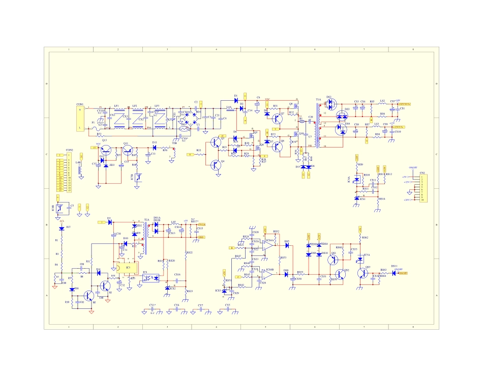 海尔LU46R1液晶电视电源板电路图.pdf_第1页