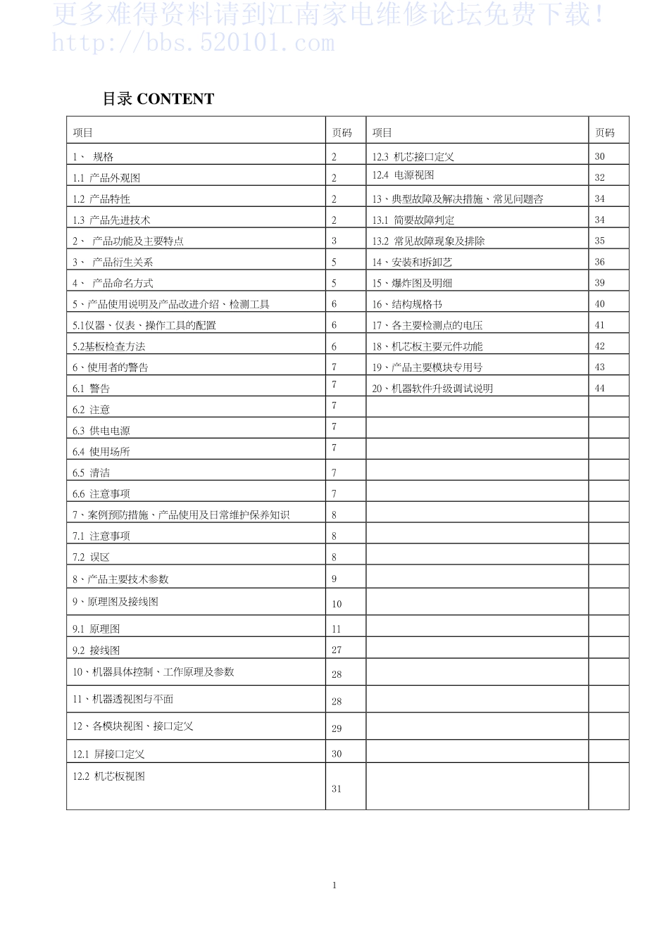 海尔LU42K3液晶电视维修手册_海尔LU42K3液晶.pdf_第2页