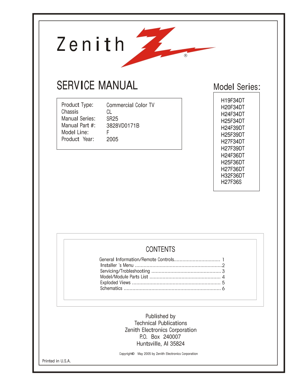 LG H27F36S彩电维修手册和原理图_LG H27F39DT.pdf_第1页