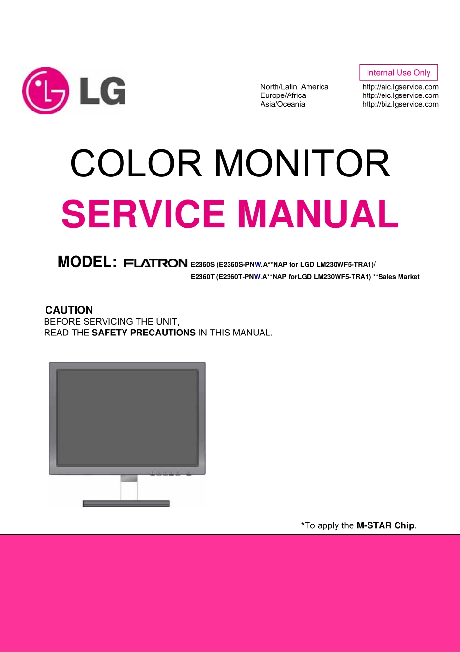 LG E2360T液晶显示器维修手册和图纸.pdf_第1页