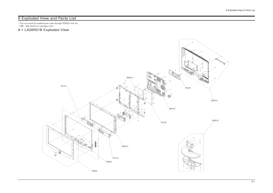 三星LA23R51B液晶彩电维修手册和原理图_07_Exploded View & Part List060524.pdf_第1页