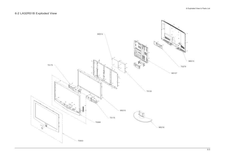 三星LA23R51B液晶彩电维修手册和原理图_07_Exploded View & Part List060524.pdf_第3页