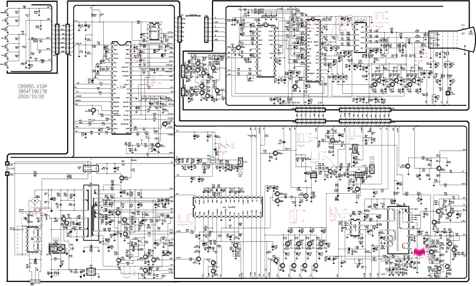 LG CB995D显示器维修电路图纸_CB995D.PDF_第1页