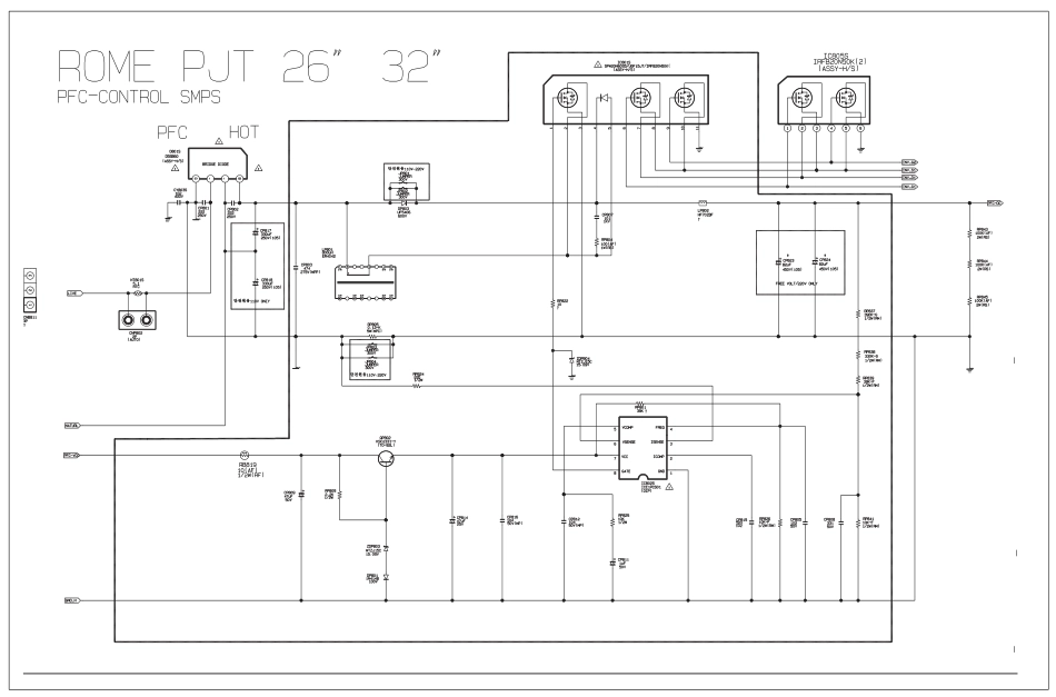 三星GMLxxKE机芯液晶电视原理图_（一）PFC控制电路1.pdf_第1页