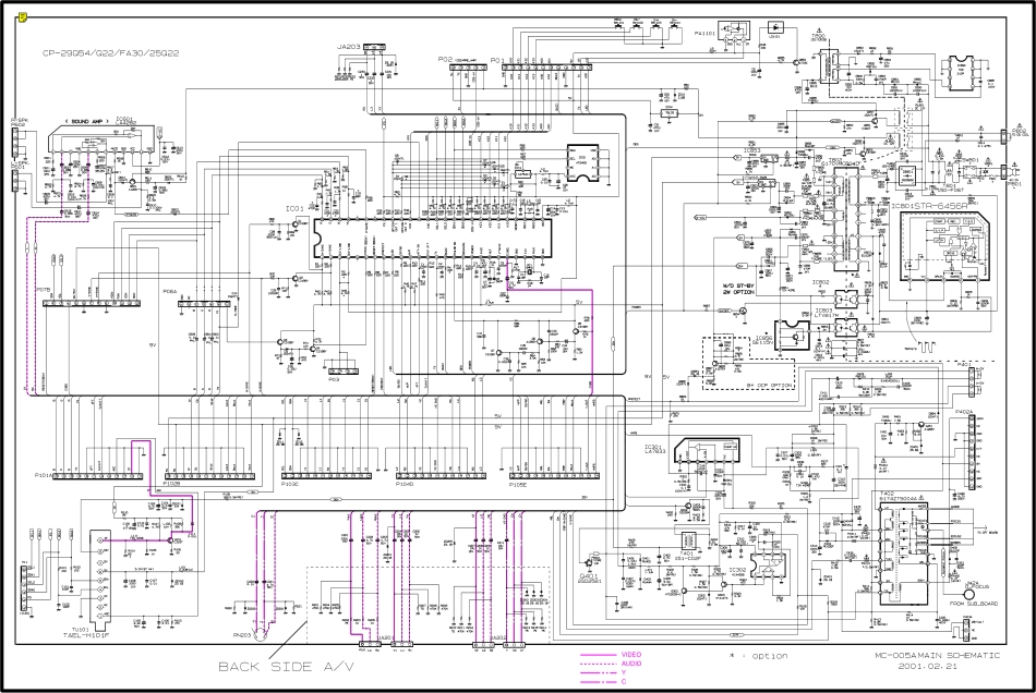 LG CP-29Q54 CP-29Q22 CP-29FA30 CP-25Q22(MC-005A机芯)彩电图纸_LG CP-29Q54 CP-29Q22 CP-29FA30 CP-25Q22(MC-005A机芯).pdf_第1页