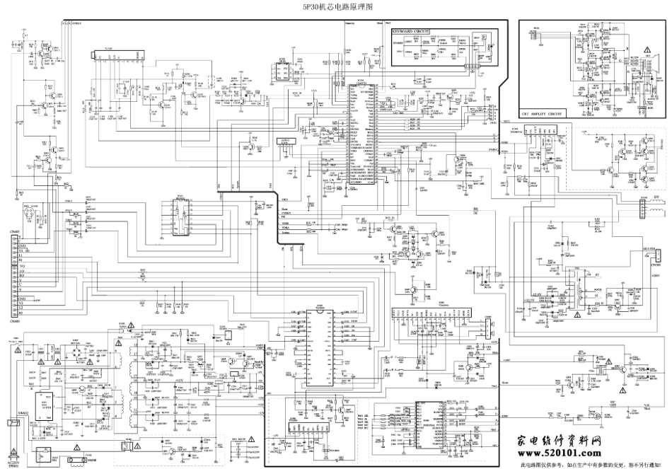 创维8000-2922A彩电（5P30机芯）电路原理图.pdf_第1页