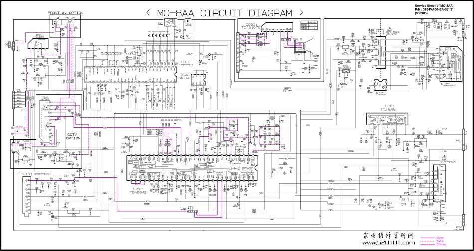 LG CA-14F64彩电原理图_LG CA-14F64.pdf_第1页