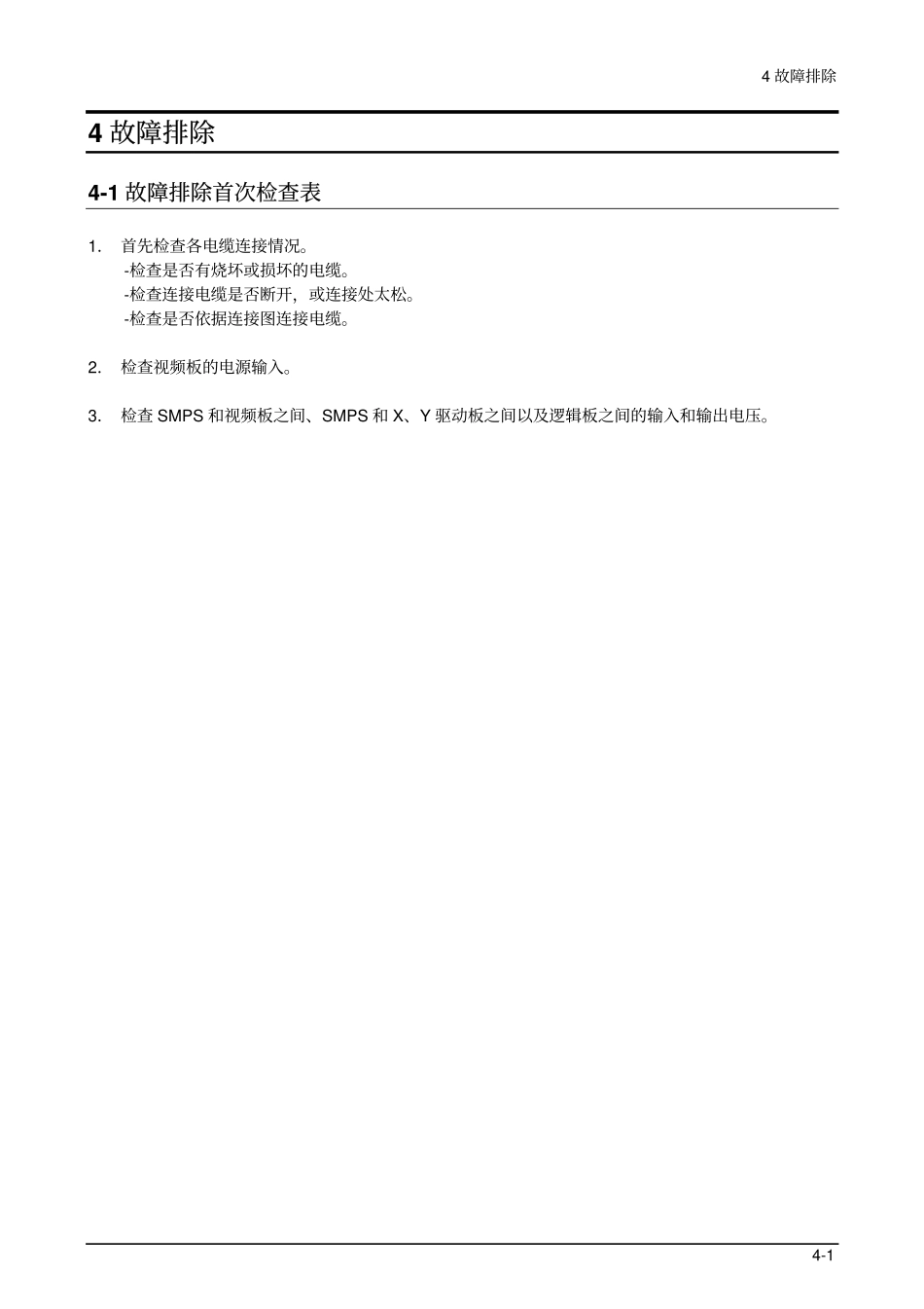 三星LA32M61BXXTT维修手册_09_Troubleshooting-.pdf_第1页