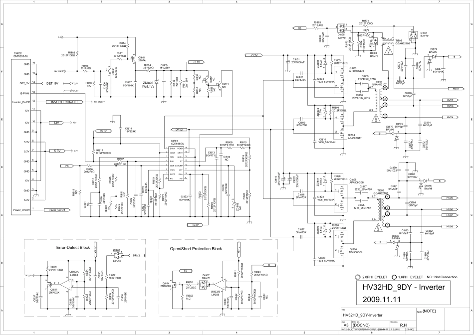 三星LA32B350F1液晶电视（BN44-00289A）电源板电路图.pdf_第2页