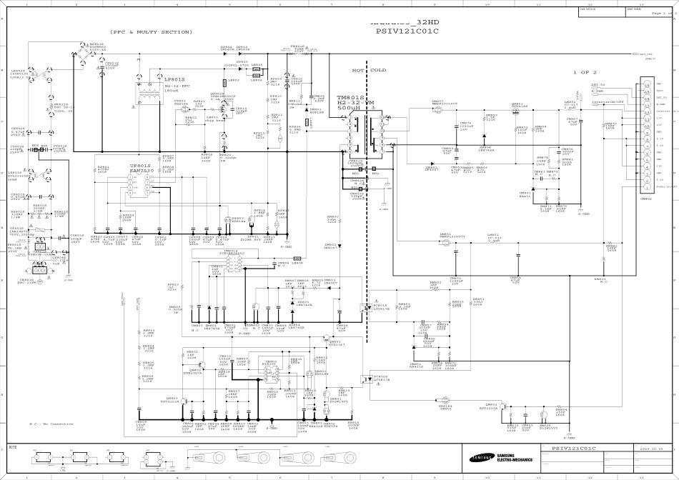 三星LA32B360C5（BN44-00289B）电源板电路图.pdf_第1页