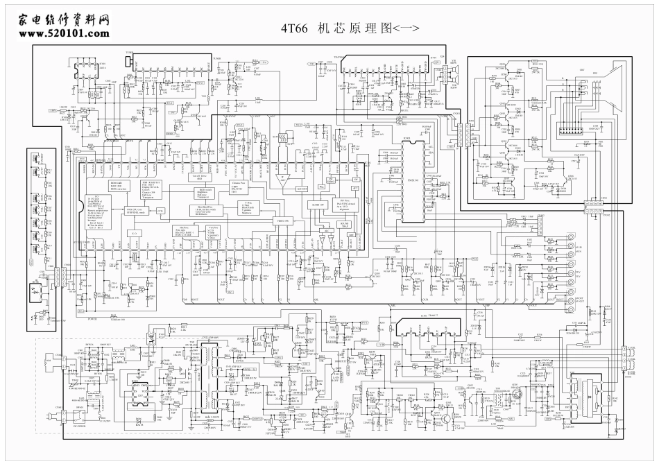 创维25N66AA彩电（4T66机芯）电路原理图.pdf_第1页