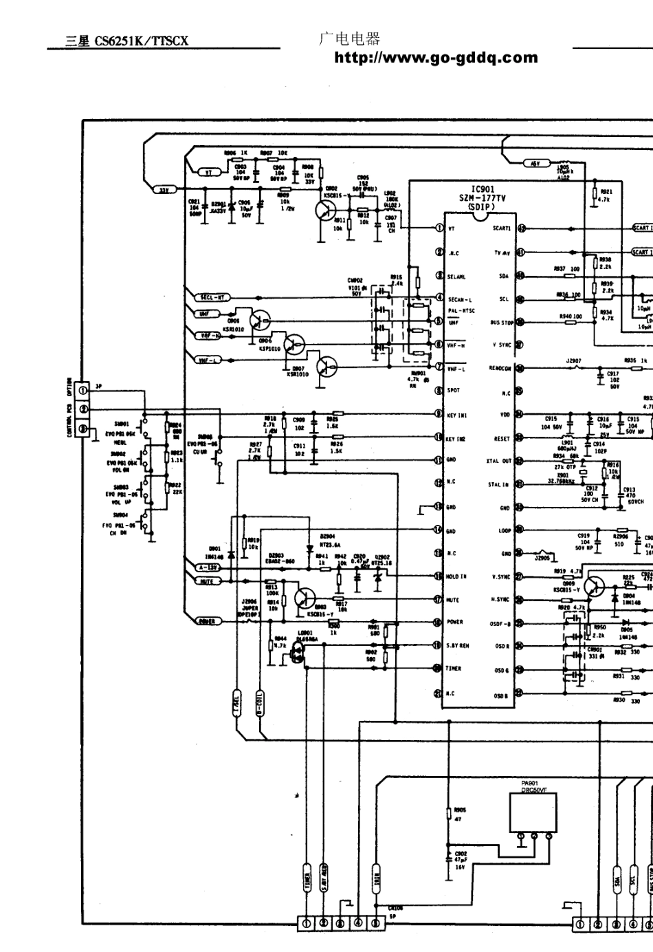 三星CS6251K-TTSCX彩电原理图_三星  CS6251K-TTSCX(05).pdf_第1页