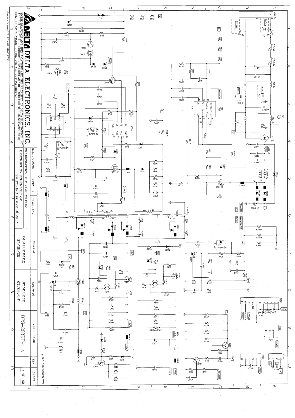 海尔0094001305B电源板电路图.pdf_第1页