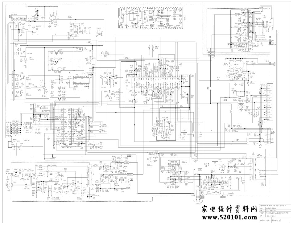 创维21NL9000彩电（3T01机芯）电路原理图.pdf_第1页