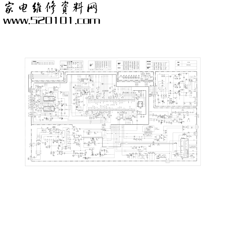 创维21N91AA彩电（3Y36机芯）电路原理图_创维21N99AA电路3Y36机芯LA76931.pdf_第1页