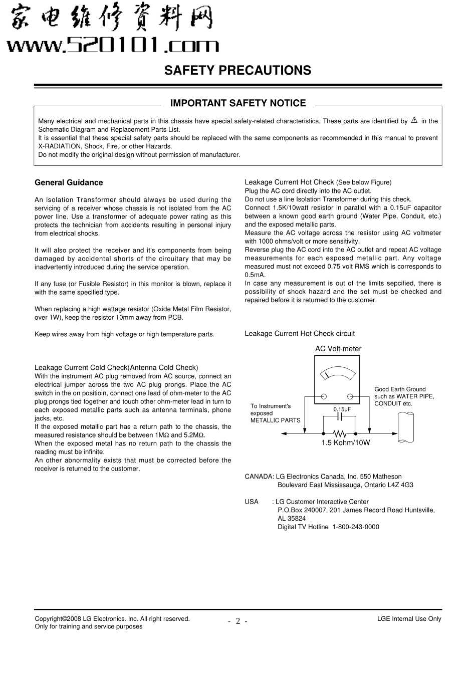 LG 60PG60液晶电视维修手册和原理图.pdf_第2页