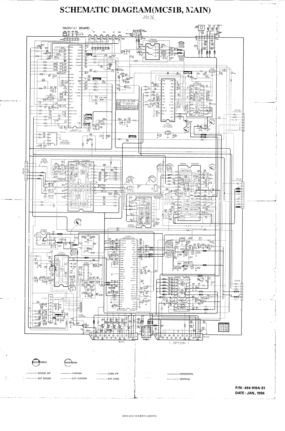 LG  CF-25C76,29C76(MC-51B)彩电图纸_CF-25C76,29C76(MC-51B).pdf_第1页