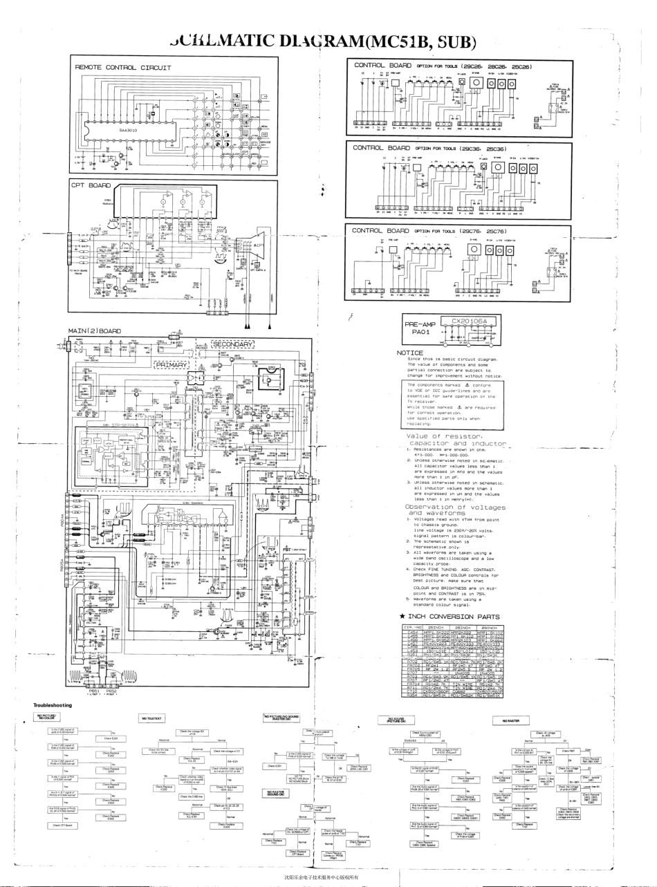 LG  CF-25C76,29C76(MC-51B)彩电图纸_CF-25C76,29C76(MC-51B).pdf_第2页