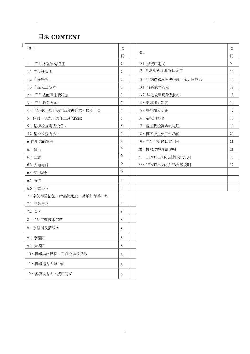 海尔LE24T3液晶电视维修手册_海尔LE24T3液晶彩电图纸.pdf_第2页