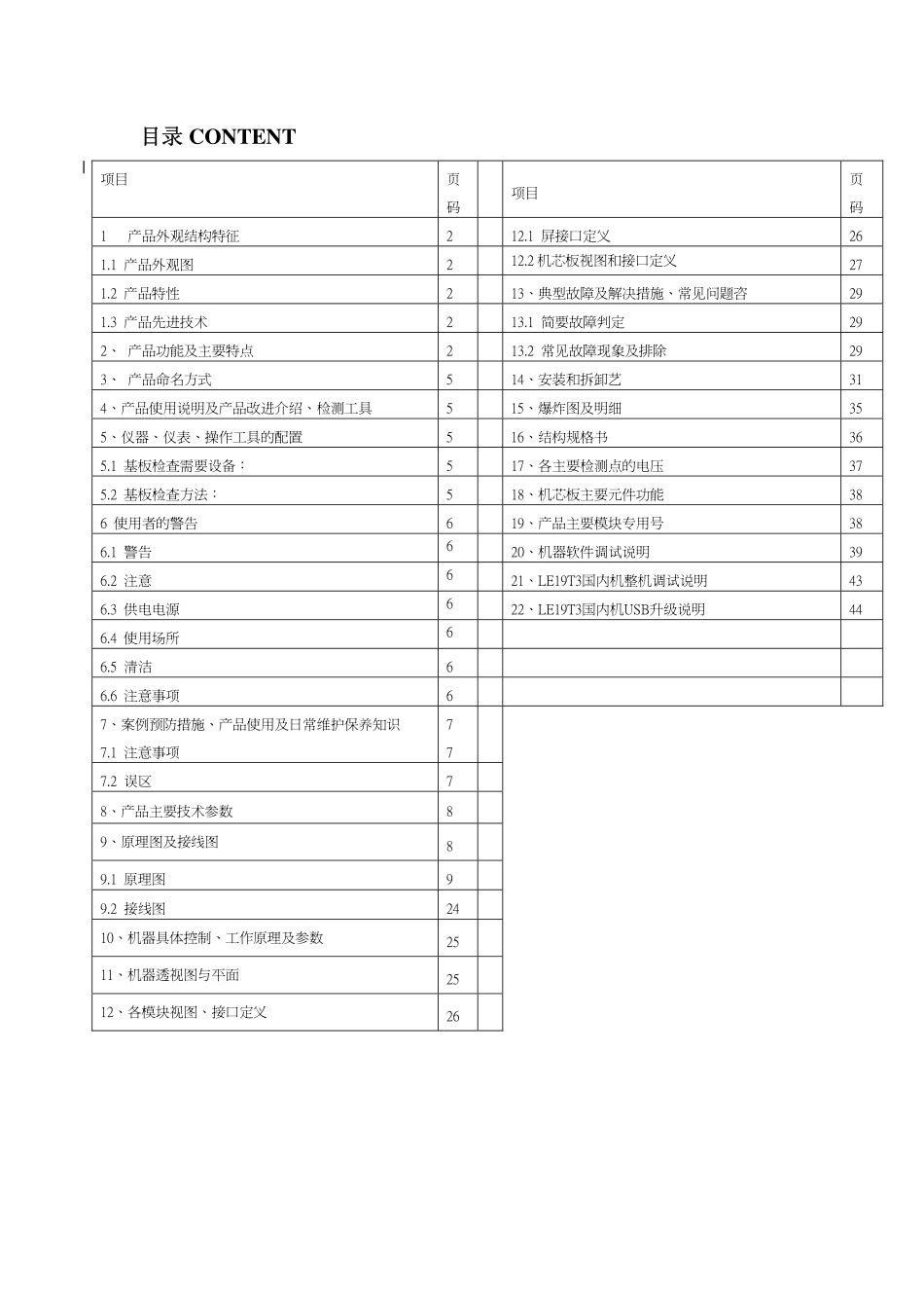 海尔LE19T3液晶电视维修手册_海尔LE19T3液晶彩电图纸.pdf_第2页