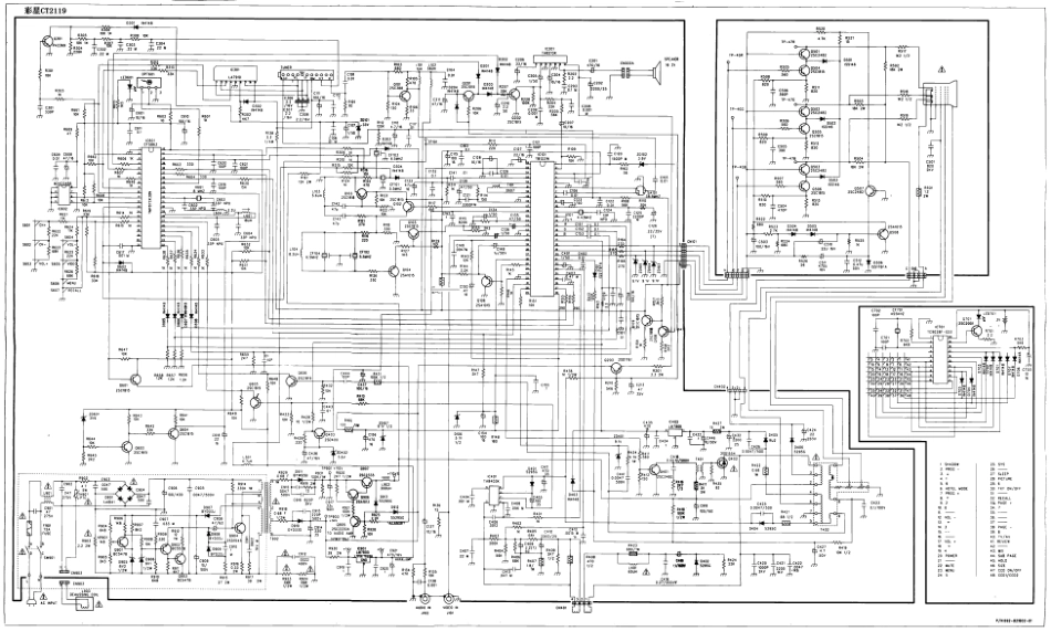 彩星CT2119彩电电路原理图_caixing_CT2119.pdf_第1页