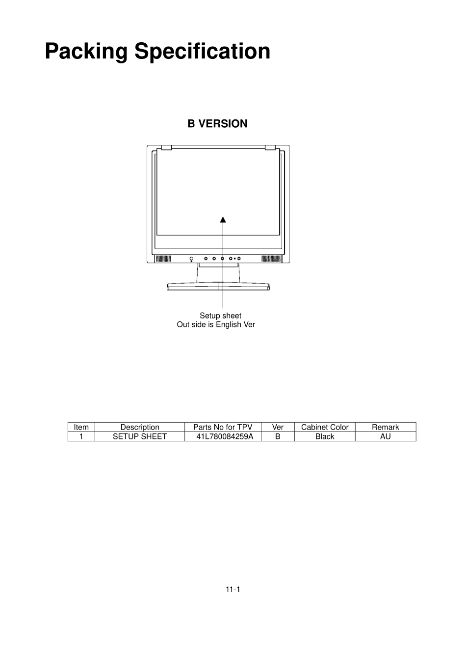 LCD1904M-PDF_11_Packing specification.pdf_第1页